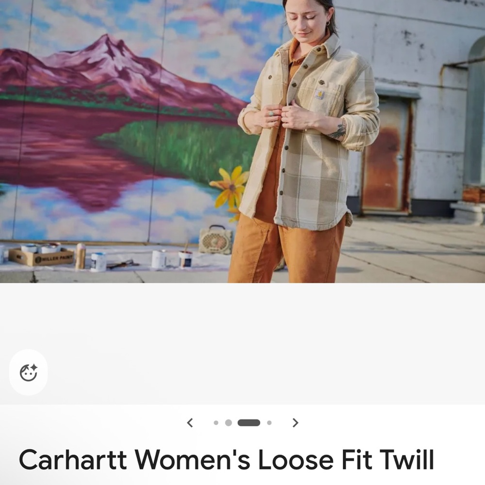 Nwt Carhartt Women's Plaid Utility shirt Jacket - Sz XXL $70 - Picture 6 of 10